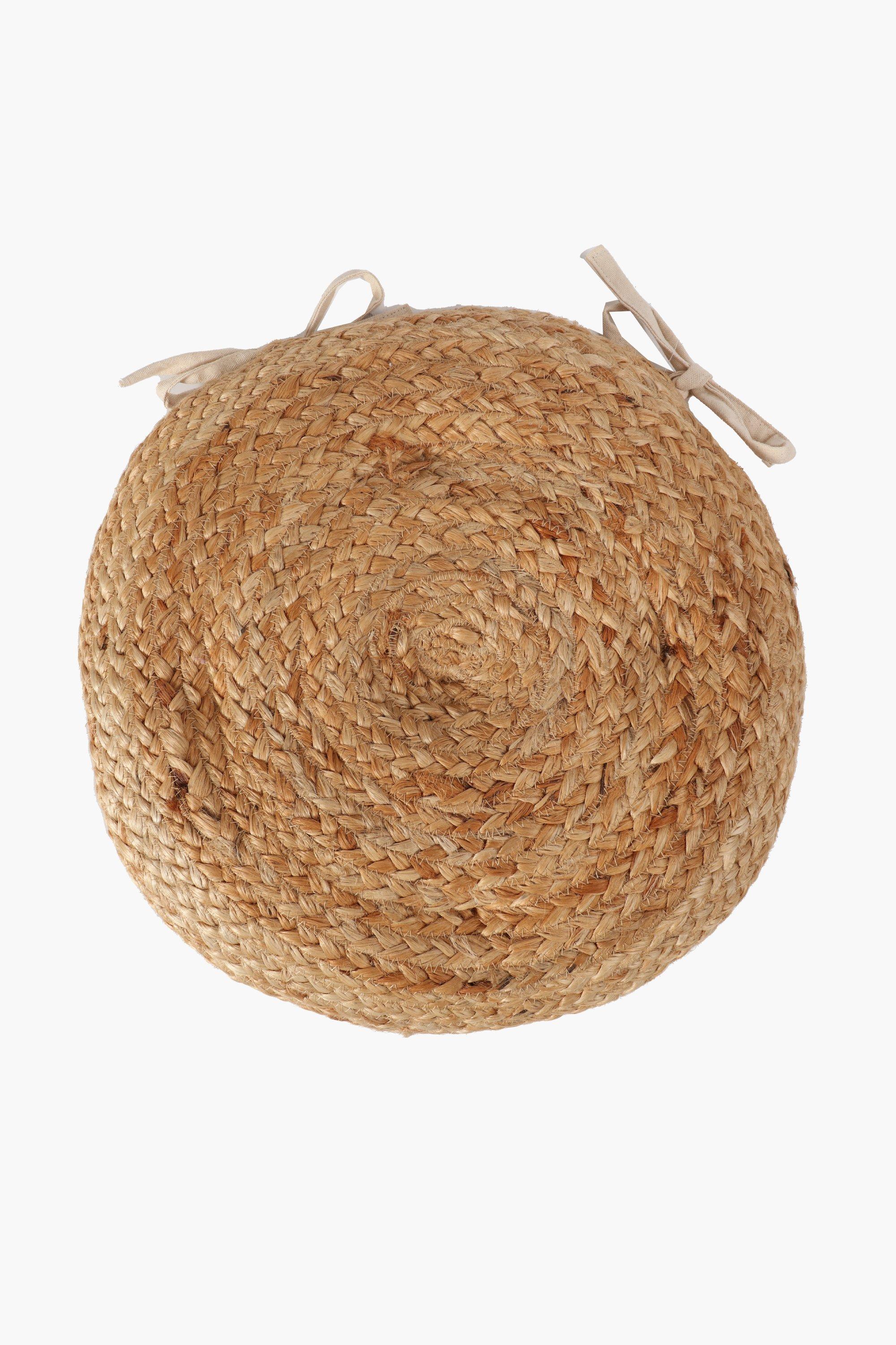 Round Jute Chair Pad, 40cm