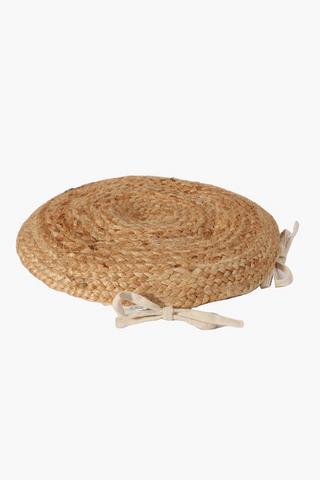 Round Jute Chair Pad, 40cm