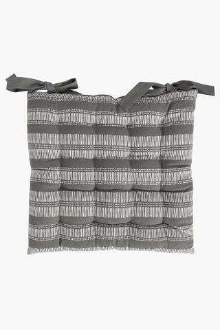 2 Pack Hickory Stripe Chair Pad 40x40cm