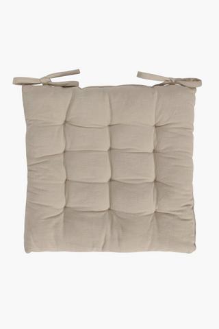 Plain Cotton Chair Pad 40x40cm