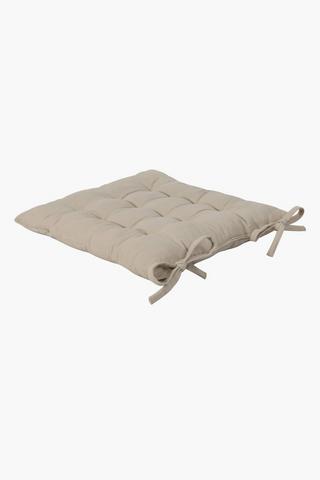 Plain Cotton Chair Pad 40x40cm