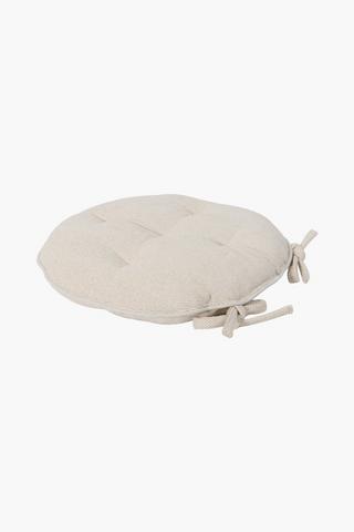 Plain Round Cotton Chair Pad 50cm
