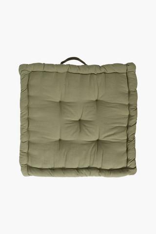 Plain Cotton Mattress Cushion 50x50x10cm