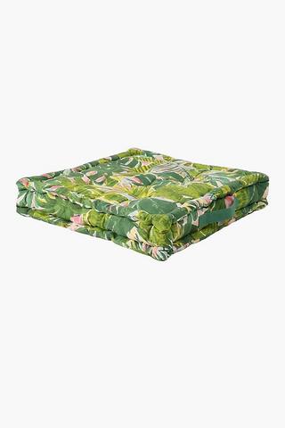 Printed Magona Leaf Mattress Cushion 50x50x10cm