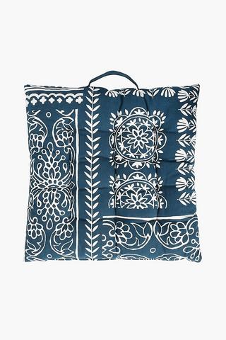 Printed Patchwork Chair Pad 40x40cm