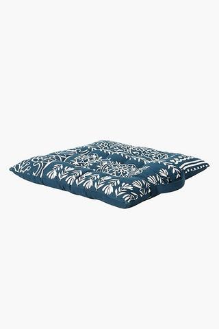 Printed Patchwork Chair Pad 40x40cm
