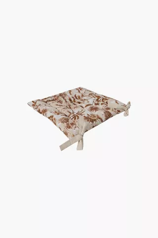 Autumn Bloom Chair Pad, 50x50cm