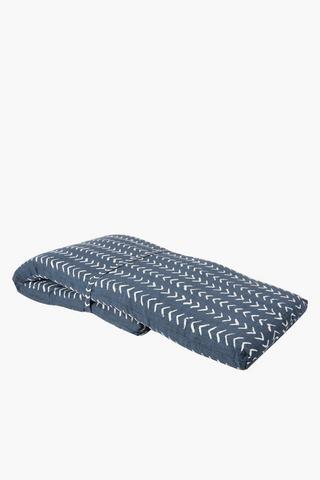 Slub Print Patio Lounger 53x178cm