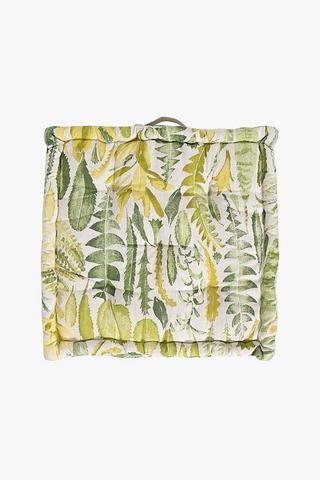 Printed Meranti Leaf Mattress Cushion 50x50x10cm