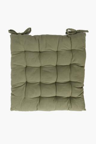 Plain Cotton Chair Pad 50x50cm