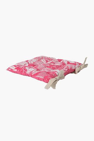 2 Pack Printed Leaf Chair Pad 40x40cm