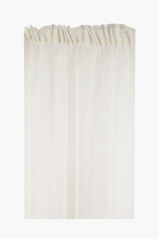 Sheer Voile Taped Curtain, 490x218cm