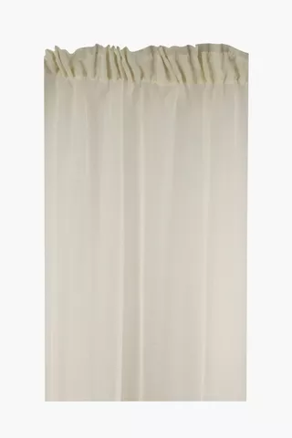 Sheer Voile 290x218cm Taped Curtain