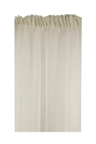 Sheer Voile 490x218cm Taped Curtain