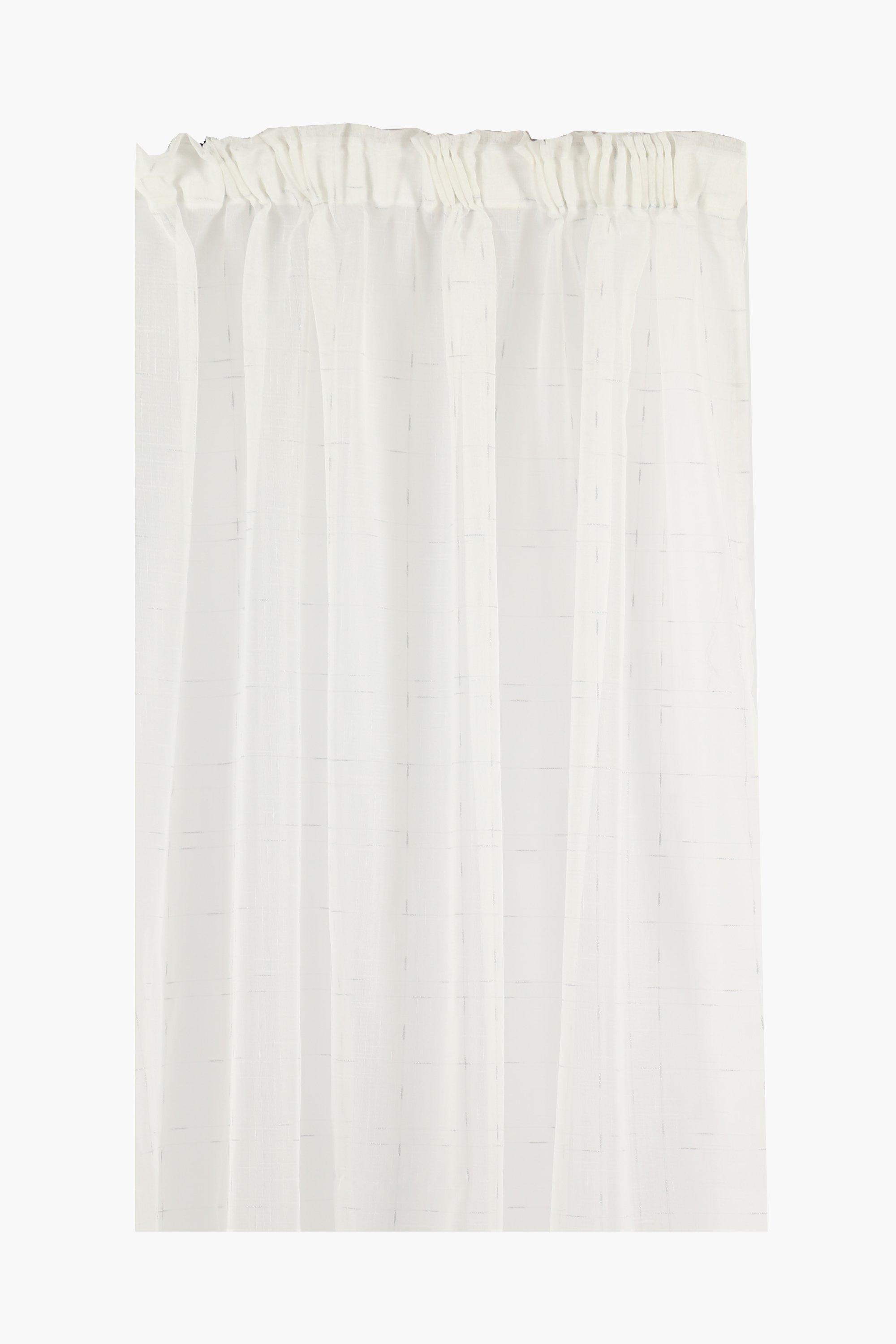 Sheer Lurex Glam Taped Curtain, 230x218cm