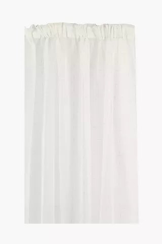 Sheer Lurex Glam Taped Curtain, 230x218cm