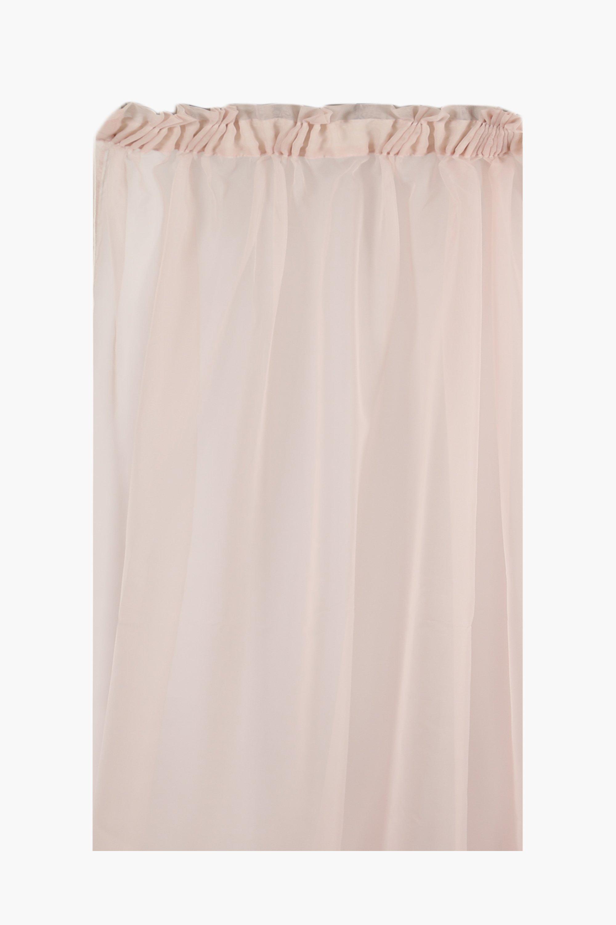 Taped Unlined Sheer Voile Curtain main image 1