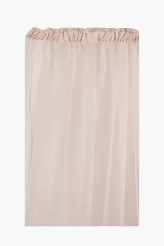 Sheer Voile Taped Curtain, 290x218cm