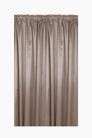 Faux Silk Taped Curtain, 230x218cm