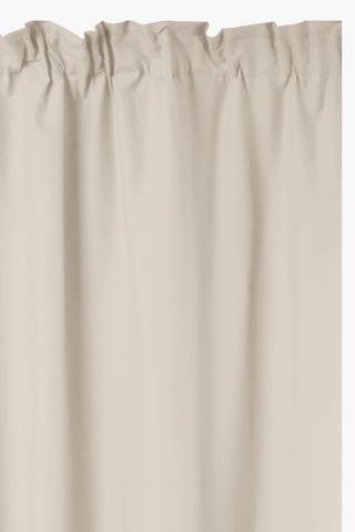 2 Pack Microfibre Taped Curtain, 150x218cm