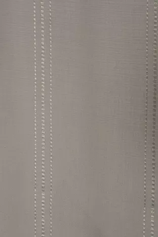 2 Pack Embroidered Stripe Sheer Curtain, 110x120cm