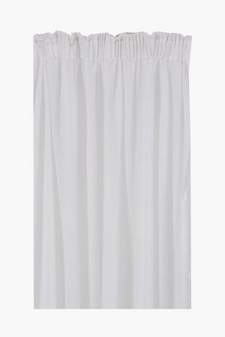 Textured Sheer Taped Curtain, 230x218cm