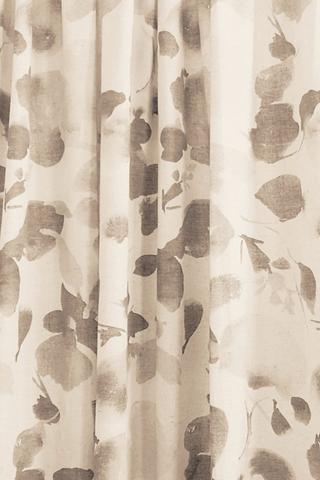Printed Blom Taped Curtain, 230x218cm