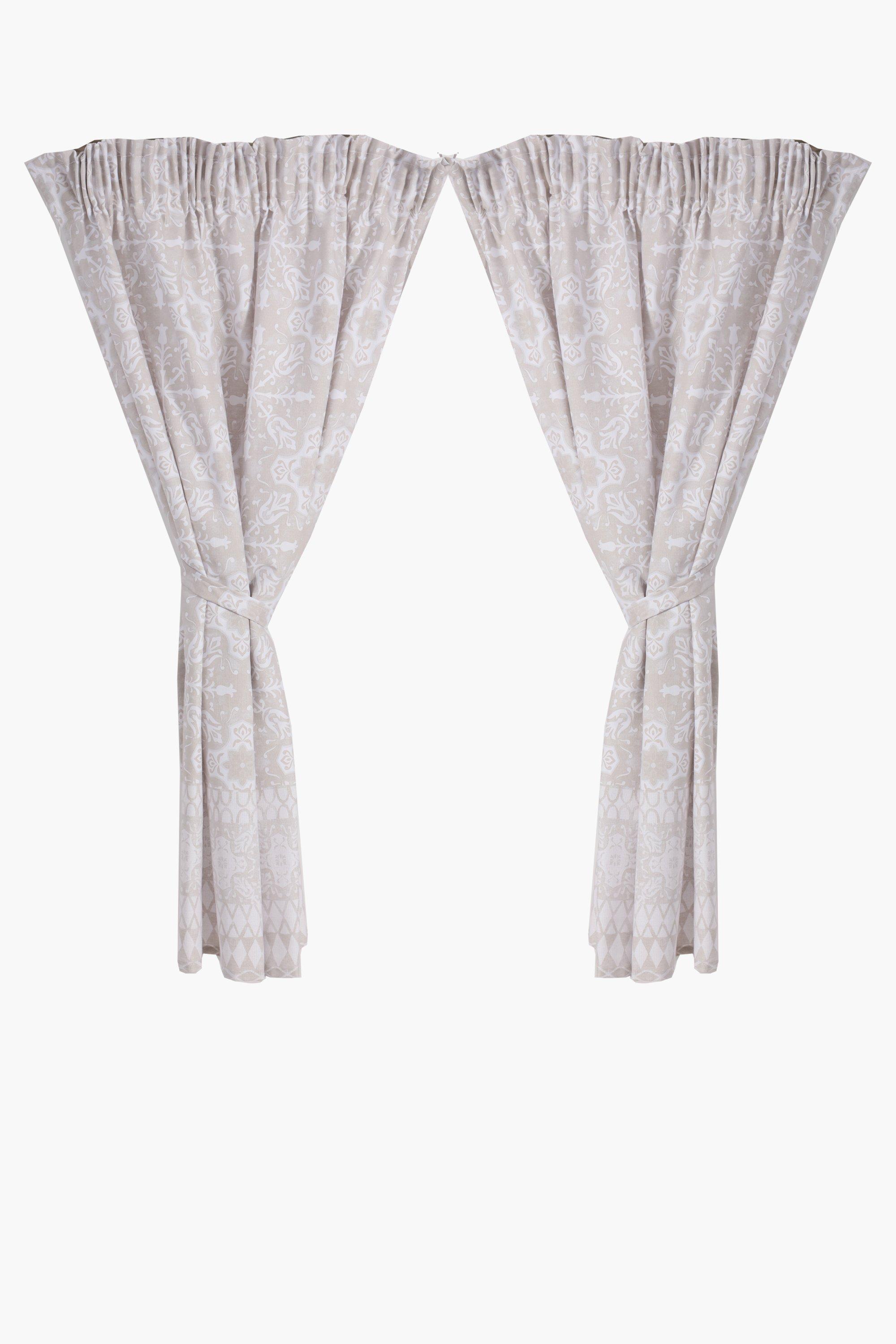 2 Pack Polokwane Cafe Curtain, 110x120cm