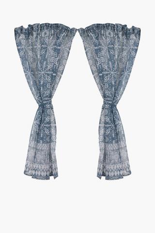 2 Pack Polokwane Cafe Curtain, 110x120cm