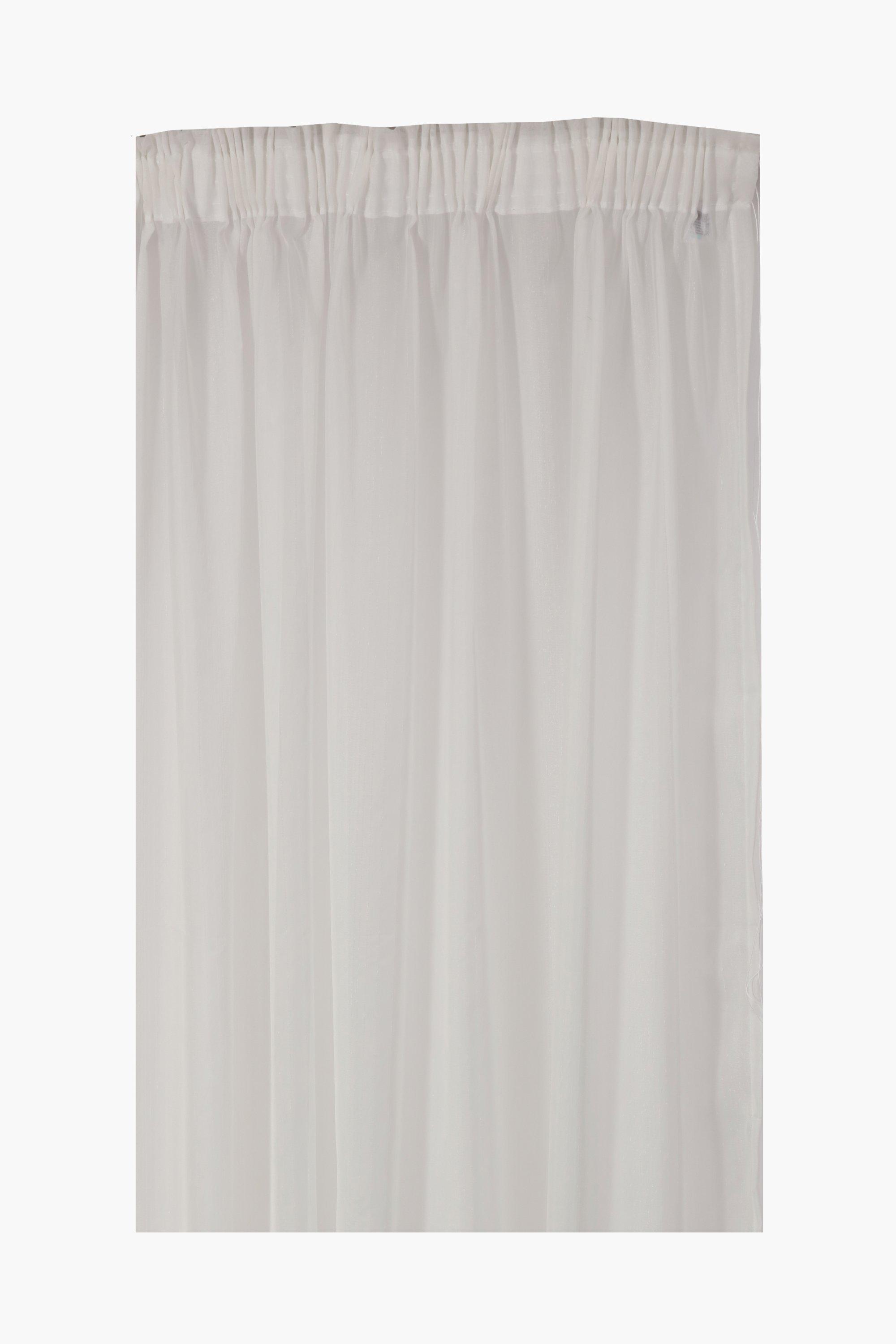 Taped Unlined Sheer Voile Curtain