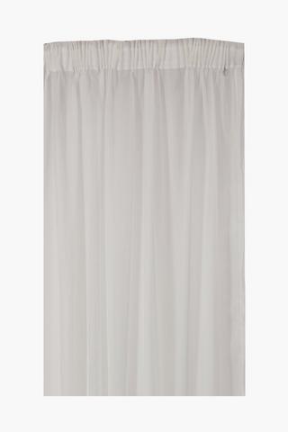 Sheer Voile Taped Curtain, 230x218cm