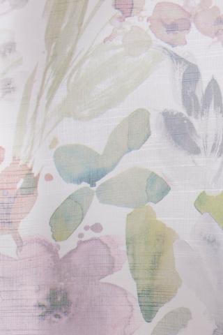 Printed Floral Sheer Taped Curtain 230x218cm