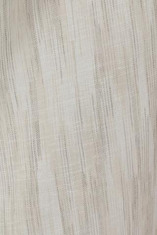 2 Pack Linen Look Sheer Stripe Cafe Curtain 110x120cm