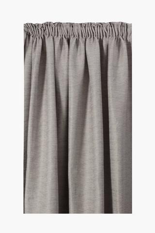 Mercury Matt Taped Curtain, 270x218cm