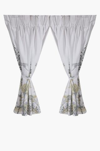 2 Pack Tulbagh Cafe Curtain, 110x120cm