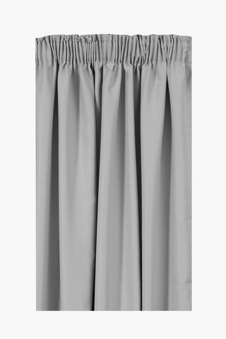 Textured Plain Taped Curtain, 270x218cm