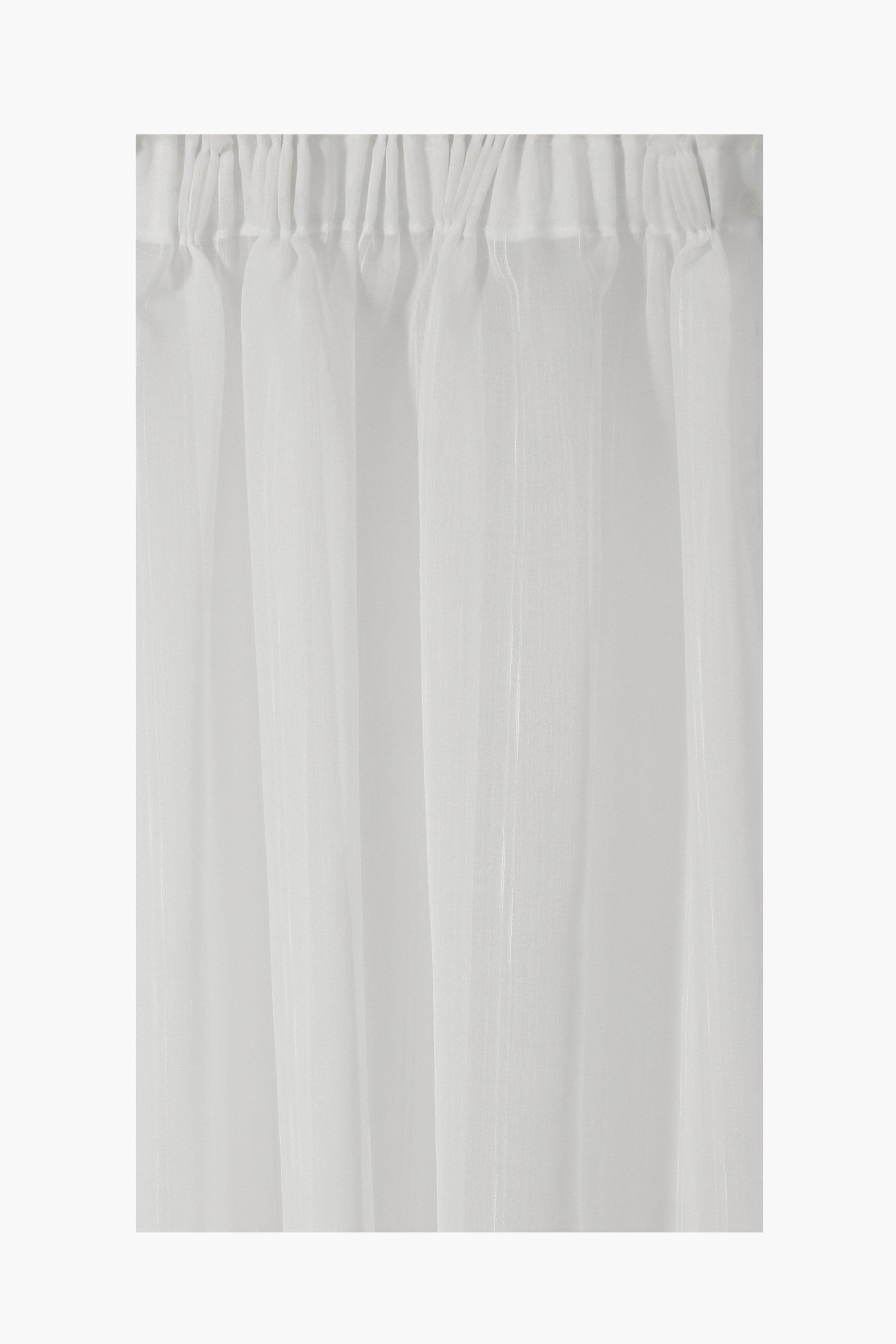 Stripe Linen Sheer Taped Unlined Curtain main image 1