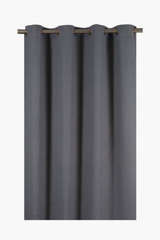 Waffle Weave Eyelet Curtain, 225x225cm
