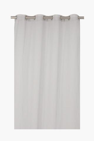 Textured Sheer Stripe Eyelet Curtain, 250x225cm