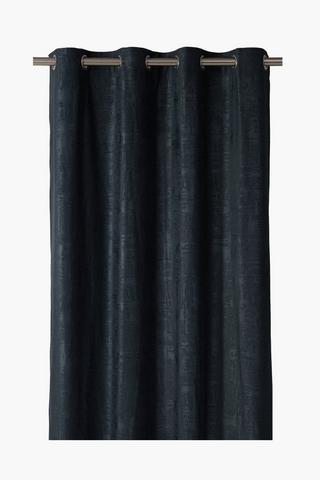 Embossed Velvet Eyelet Curtain, 140x225cm
