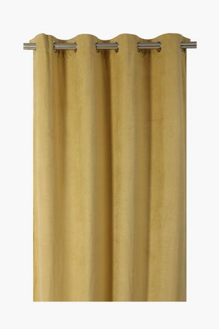 Embossed Velvet Stripe Eyelet Curtain 145x225cm