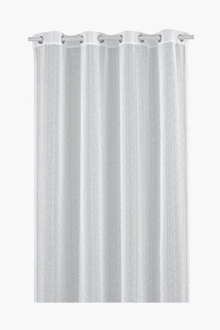 Dot Slub Sheer Eyelet Curtain, 140x225cm