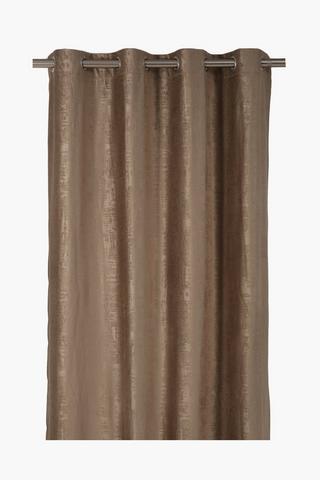 Embossed Velvet Eyelet Curtain, 140x225cm