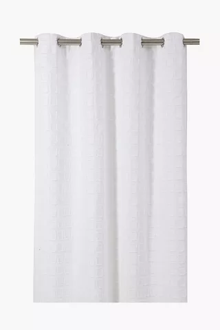 Square Tufted Eyelet Curtain 140x225cm