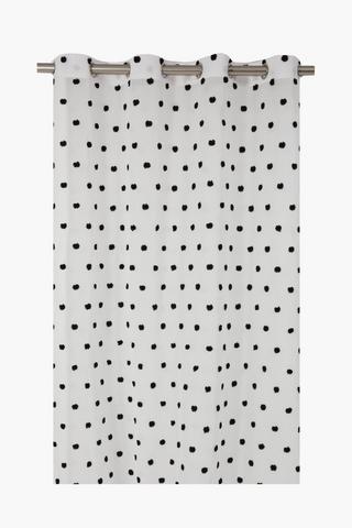 Tufted Sheer Pom Eyelet Curtain 140x225cm