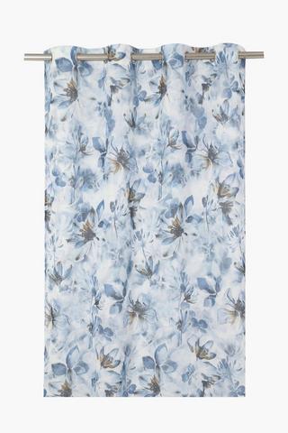 Printed Cyprus Floral Eyelet Curtain 140x225cm