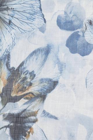Printed Cyprus Floral Eyelet Curtain 140x225cm