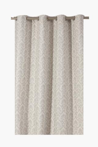 Jacquard Damask Eyelet Curtain 225x225cm