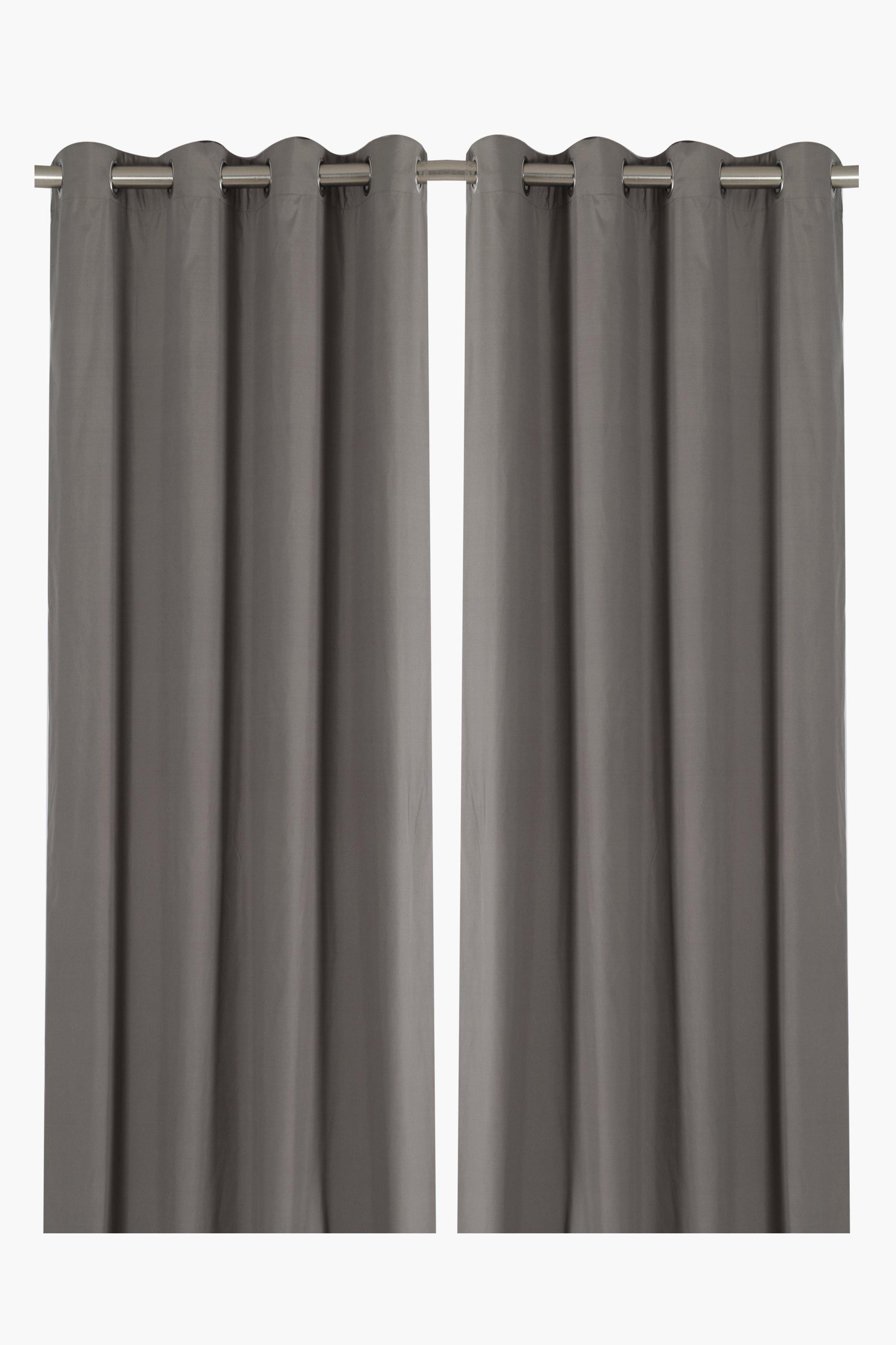 2 Pack Microfibre Eyelet Curtain 140x220cm