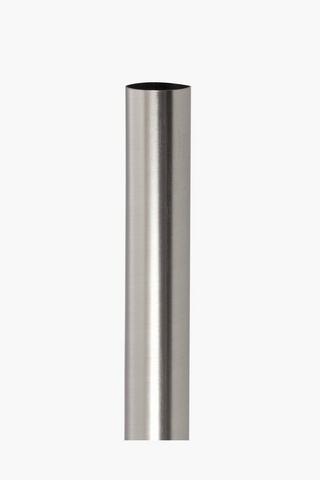 Brushed Metal 3m Curtain Rod, 35mm